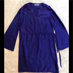 Alice & Trixie Deep Blue/Purple Silk Mini/Cover-Up